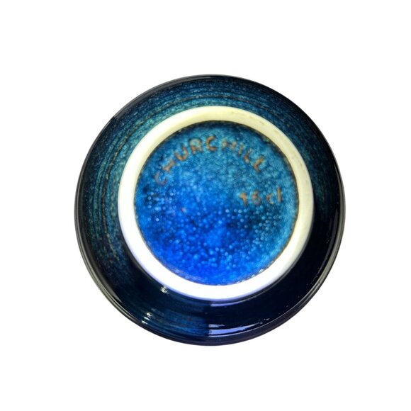 Sapphire Blue, Churchill China, Ripple Snack Bowls, Set of 2 - Picture 8 of 8